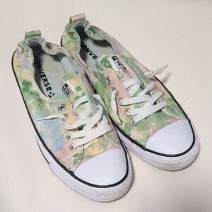 Converse All Star Shoreline Green and Pink Tie Dye Sneakers